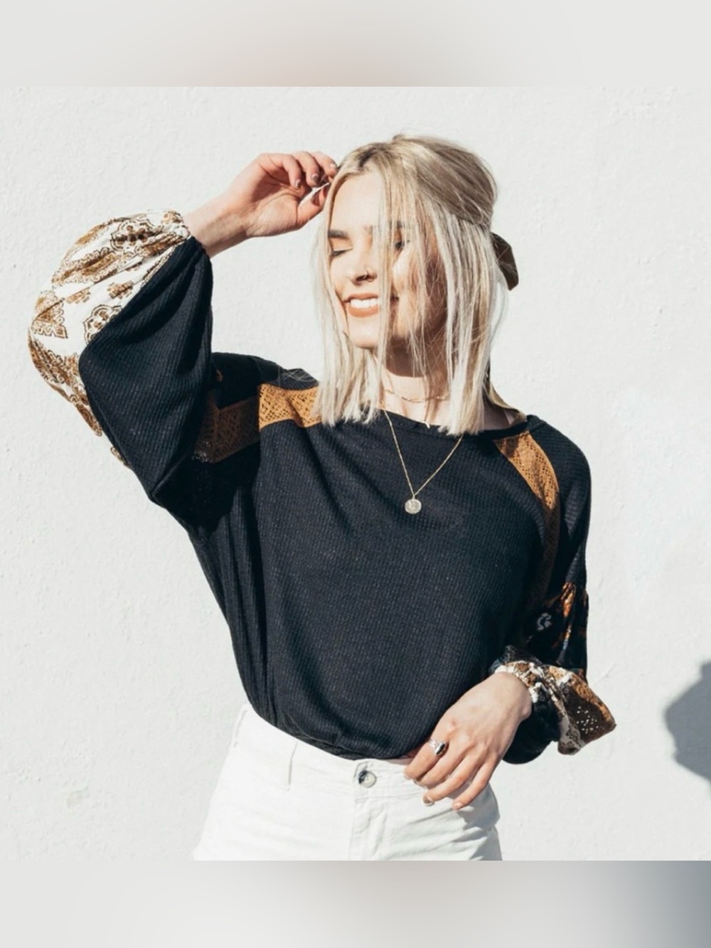 Free People Casual Clash top